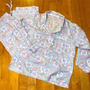 Victorias Secret Women’s cotton Pajama set Paisley like new Large